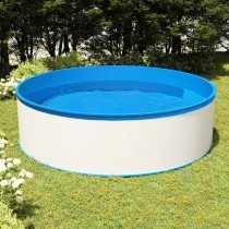 Splasher Pool with Hanging Skimmer and Pump 350x90 cm White