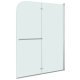 Folding Shower Enclosure 2 Panels ESG 120x140 cm