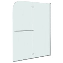 Folding Shower Enclosure 2 Panels ESG 120x140 cm