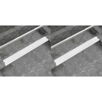 Linear Shower Drain 2 pcs Bubble 530x140 mm Stainless Steel