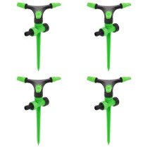 Rotating Sprinklers 4 pcs Green and Black 16x13.5x25.5 cm ABS&PP