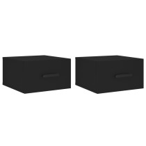 Wall-mounted Bedside Cabinets 2 pcs Brown Oak 35x35x20 cm