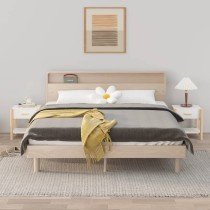 Bedside Tables 2pcs Black 42x38x45 cm Engineered Wood