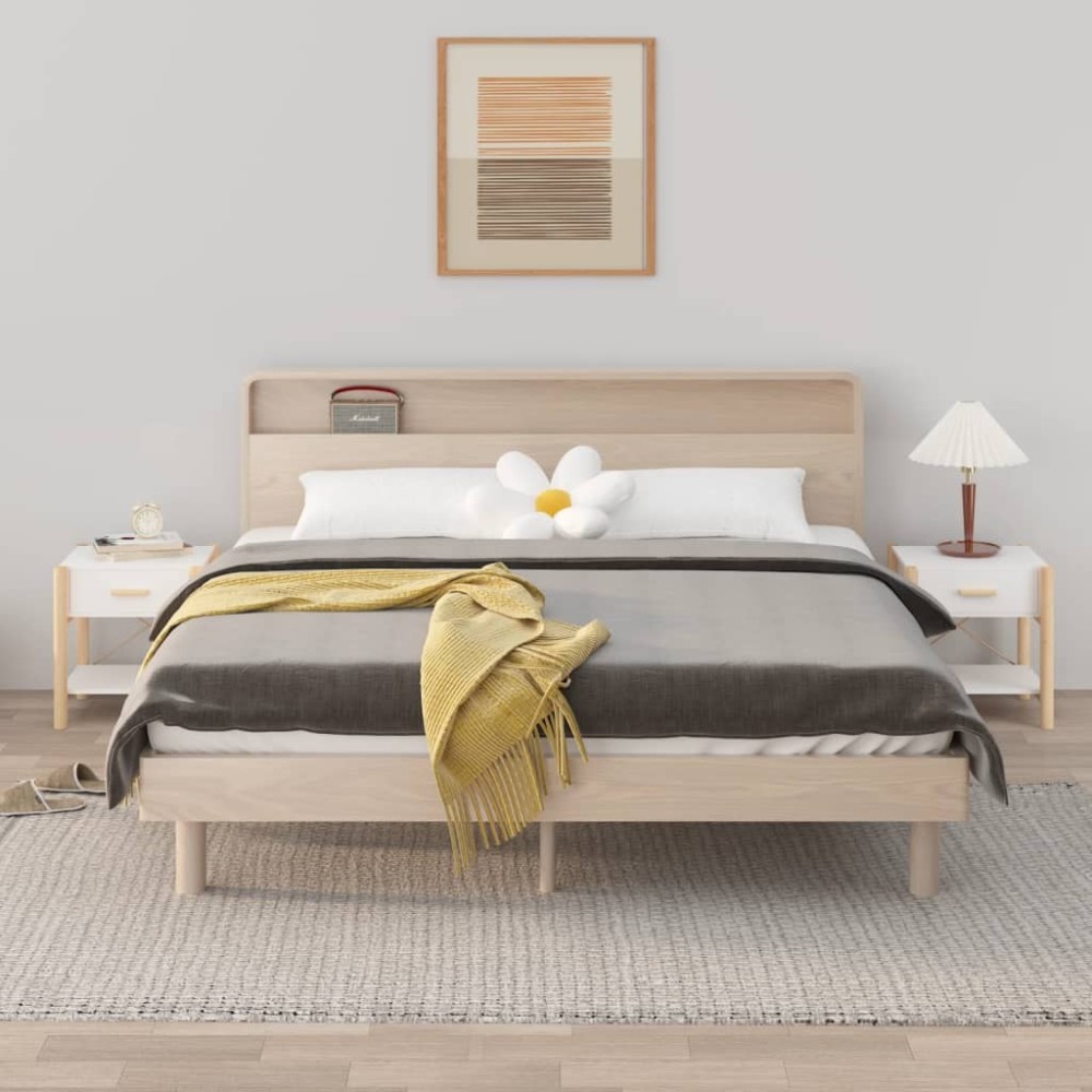 Bedside Tables 2pcs Black 42x38x45 cm Engineered Wood