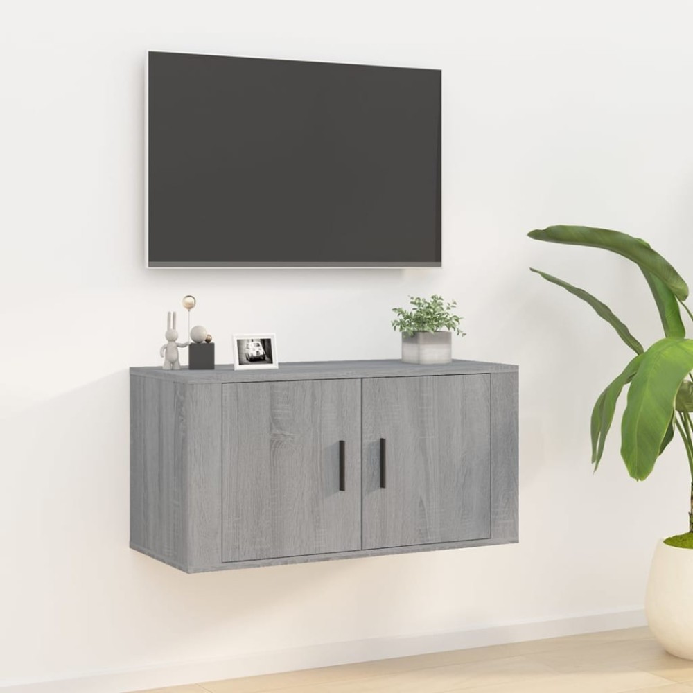 Wall Mounted TV Cabinet High Gloss White 40x34,5x40 cm