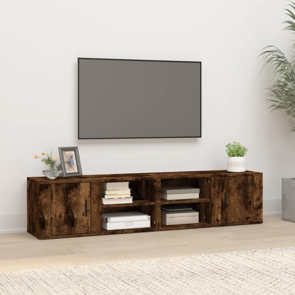 TV Cabinet Concrete Grey 80x31,5x36 cm Engineered Wood