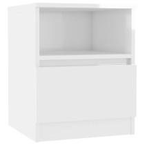 Bed Cabinets 2 pcs High Gloss Black 40x40x50 cm Engineered Wood