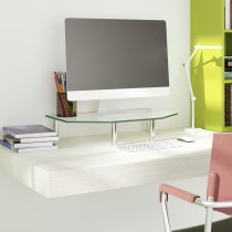 Monitor Stand 60x26x8.6 cm Transparent Glass