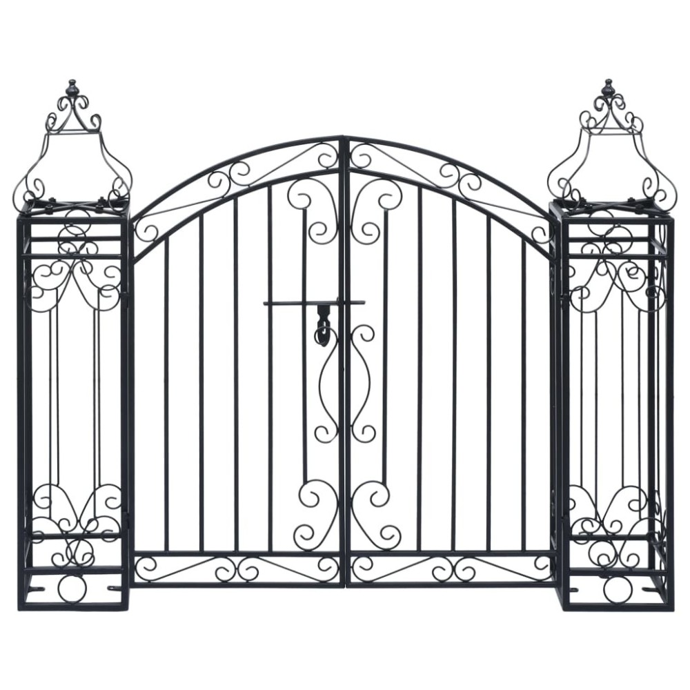 Ornamental Garden Gate Wrought Iron 122x20.5x160 cm