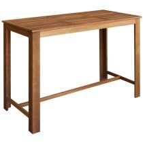 Bar Table Solid Acacia Wood 120x60x105 cm