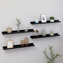 Wall Shelves 2 pcs Concrete Grey 40x9x3 cm