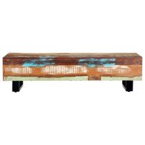 Coffee Table 120x50x30 cm Solid Reclaimed Wood and Steel