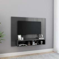 TV-Wandschrank Hochglanz-Weiß 120x23,5x90 cm Holzwerkstoff