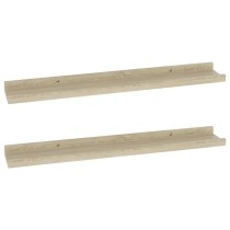 Wall Shelves 2 pcs Concrete Grey 40x9x3 cm