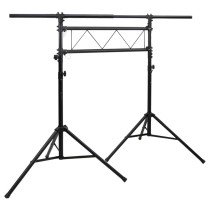 Light Stand Black 438x115x(180-300) cm Steel