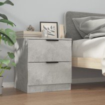 Nachttisch Betongrau Holzwerkstoff