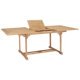 Extending Garden Table 180-280x100x75 cm Solid Teak Wood