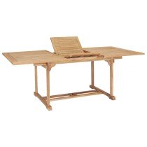Extending Garden Table 180-280x100x75 cm Solid Teak Wood