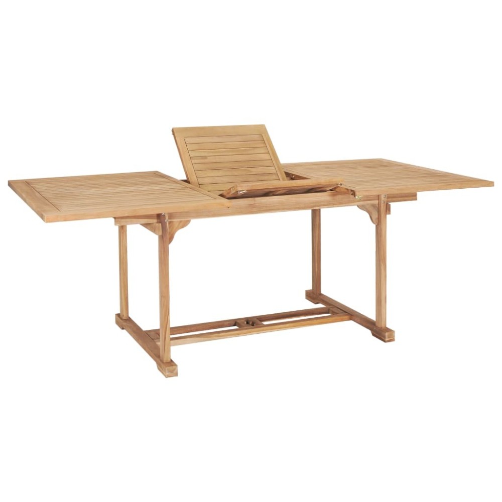 Extending Garden Table 180-280x100x75 cm Solid Teak Wood