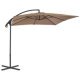 Cantilever Umbrella with Steel Pole 250x250 cm Wine Red