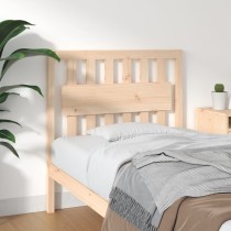 Bed Headboard White 155.5x4x100 cm Solid Wood Pine