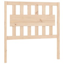 Bed Headboard White 155.5x4x100 cm Solid Wood Pine