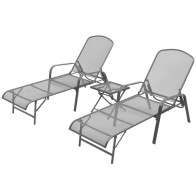 Sun Loungers 2 pcs with...