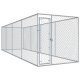 Outdoor Dog Kennel with Canopy Top 382x192x225 cm