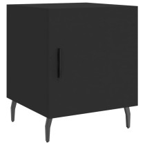 Bedside Cabinet Black 40x40x50 cm Engineered Wood