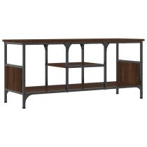 TV Cabinet Grey Sonoma 121x35x45 cm Engineered Wood&Iron