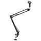 Table Mounted Microphone Stand Black Steel
