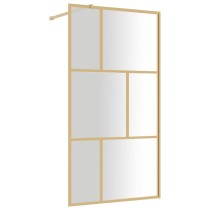 Walk-in Shower Wall with Clear ESG Glass Red 90x195 cm