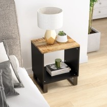 Coffee Table 40x31x46 cm Solid Wood Mango&Engineered Wood