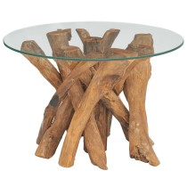 Coffee Table Solid Teak Driftwood 60 cm