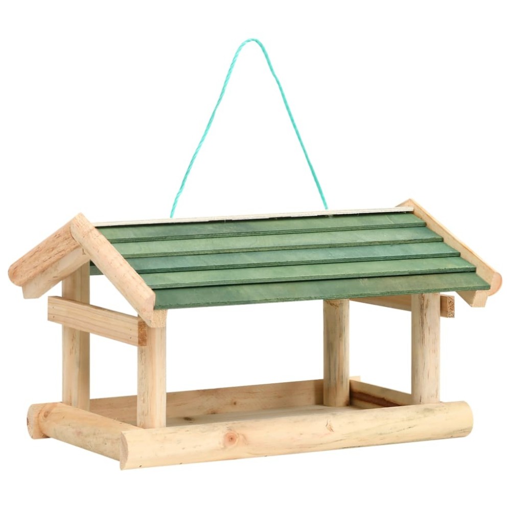 Bird Feeder Solid Wood 35x29.5x21 cm