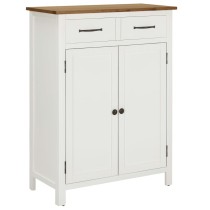 Shoe Cabinet 76x37x105 cm Solid Oak Wood