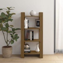 Book Cabinet/Room Divider White 60x35x125 cm Solid Wood
