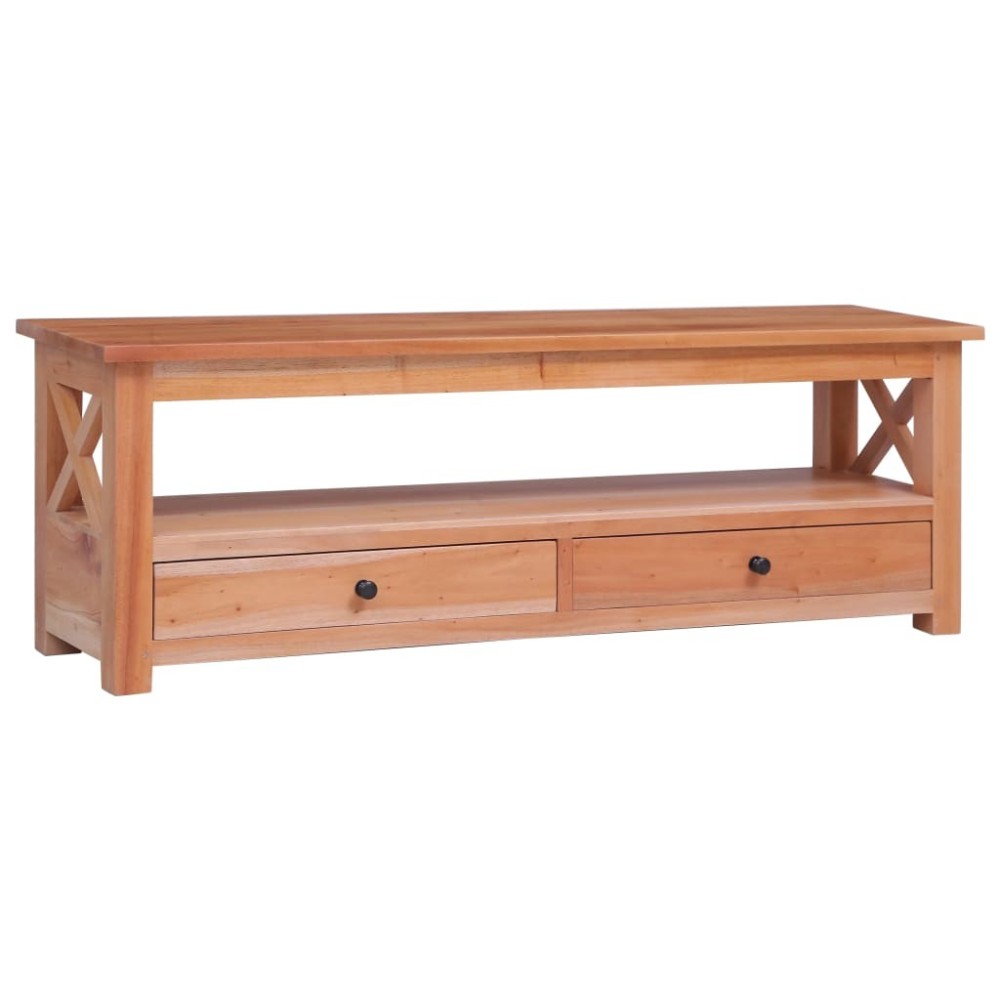 TV Cabinet Brown 115x30x40 cm Solid Mahogany Wood