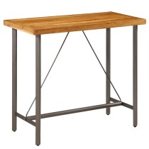 Bar Table Solid Reclaimed Teak 60x60x107 cm
