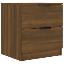 Bedside Cabinets 2 pcs Smoked Oak Engineered Wood