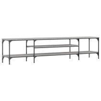 TV Cabinet Grey Sonoma 121x35x45 cm Engineered Wood&Iron