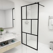 Walk-in Shower Wall with Clear ESG Glass Red 90x195 cm