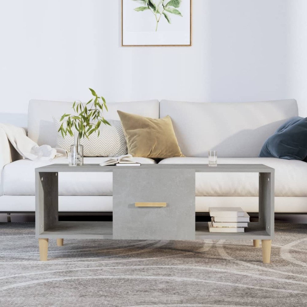 Coffee Table Grey Sonoma 102x50x40 cm Engineered Wood