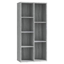 Book Cabinet Concrete Grey 50x25x106 cm Engineered Wood