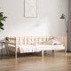 Day Bed Grey 90x190 cm Solid Wood Pine