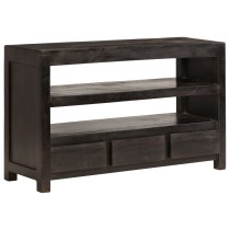 TV Cabinet Solid Acacia Wood 90x30x55 cm Light Brown