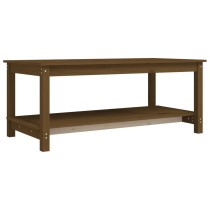 Coffee Table Grey 110x55x45 cm Solid Wood Pine