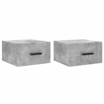 Wall-mounted Bedside Cabinets 2 pcs Brown Oak 35x35x20 cm