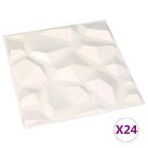 Wandpaneele 24 Stk. 3D 0,5×0,5 m 6 m²