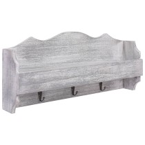 Wall Mounted Coat Rack Grey 50x10x30 cm Wood